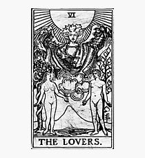 Die Liebhaber Tarot Card - Major Arcana - Wahrsagerei - okkult Fotodruck