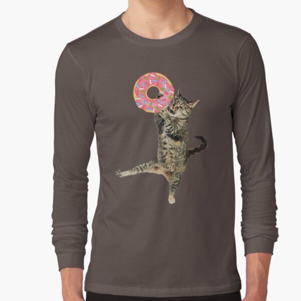Pink Donut CAT-ch Long Sleeve T-Shirt