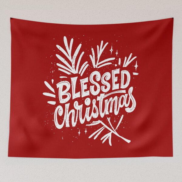 Item preview, Christmas Festive Greetings Blessed Christmas Wishes designed and sold by JacquelineLim.