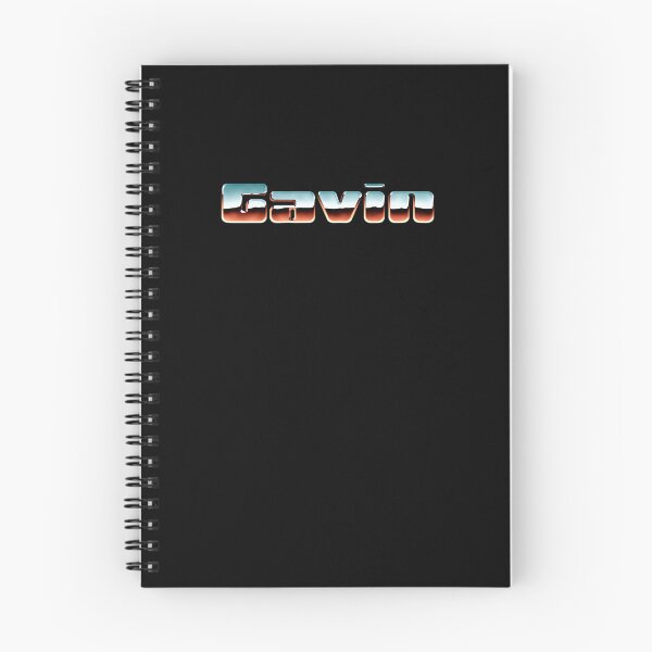 Item preview, Gavin name - Cool 80s retro chrome design designed and sold by NameTheory.