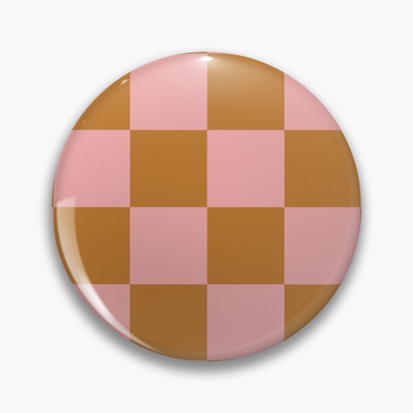 Item preview, Pink and Burnt Orange Retro Checkered Pattern designed and sold by CircusCreative.