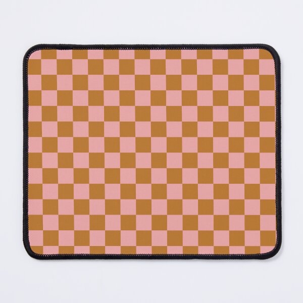Item preview, Pink and Burnt Orange Retro Checkered Pattern designed and sold by CircusCreative.