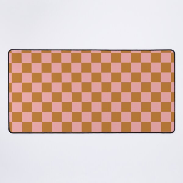 Item preview, Pink and Burnt Orange Retro Checkered Pattern designed and sold by CircusCreative.