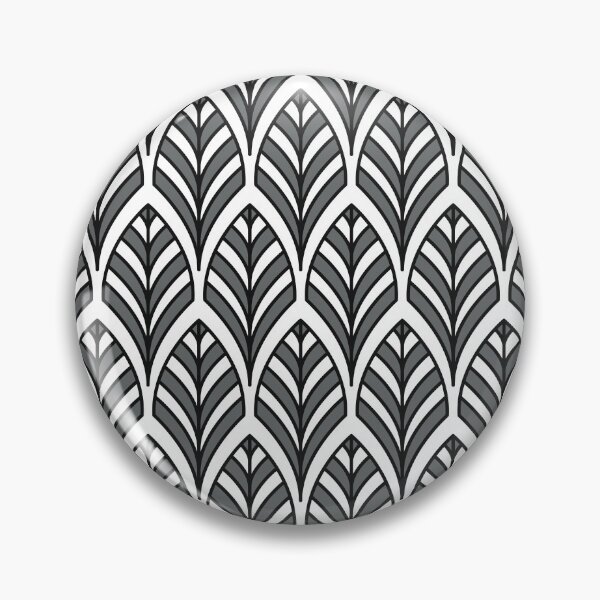 Item preview, Art Deco Pattern no 36 - Black - BOHO Feather Pattern designed and sold by Millusti.