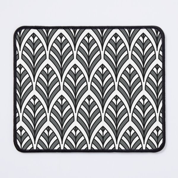 Item preview, Art Deco Pattern no 36 - Black - BOHO Feather Pattern designed and sold by Millusti.