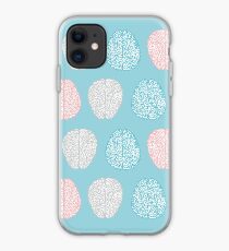 Brainy Pastel Pattern (Awesome Pastel Brains) iPhone Case