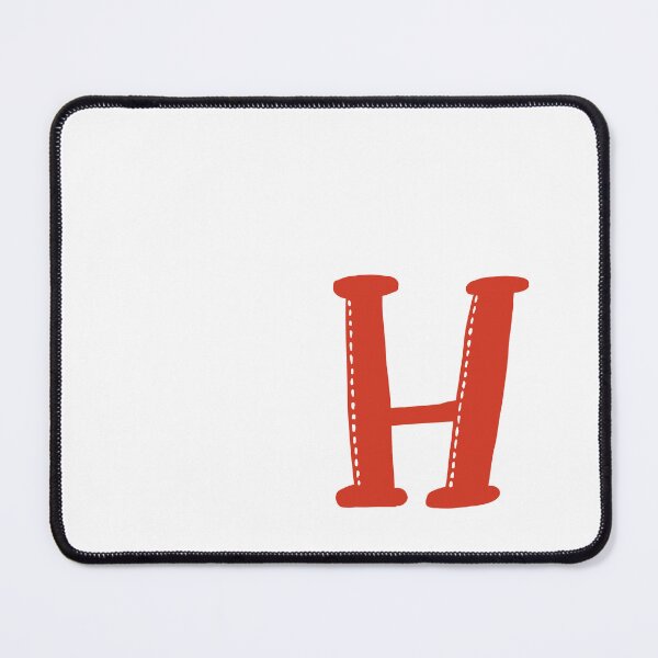 Item preview, Letter H Red initial monogram alphabet h capital H designed and sold by Antique-Gifts.