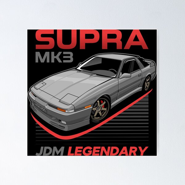 Supra MK3 JDM Poster for Sale by haiproject Redbubble