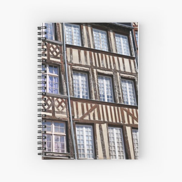 Medieval house fronts, Rennes Spiral Notebook
