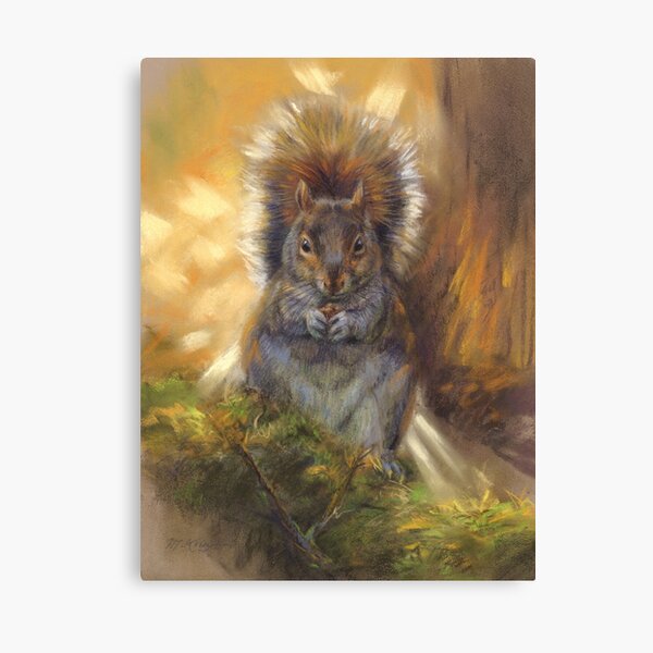 Autumn squirrel Canvas Print
