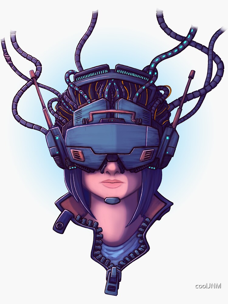 "Cyber Punk Virtual Reality" Sticker for Sale by coolJNM Redbubble