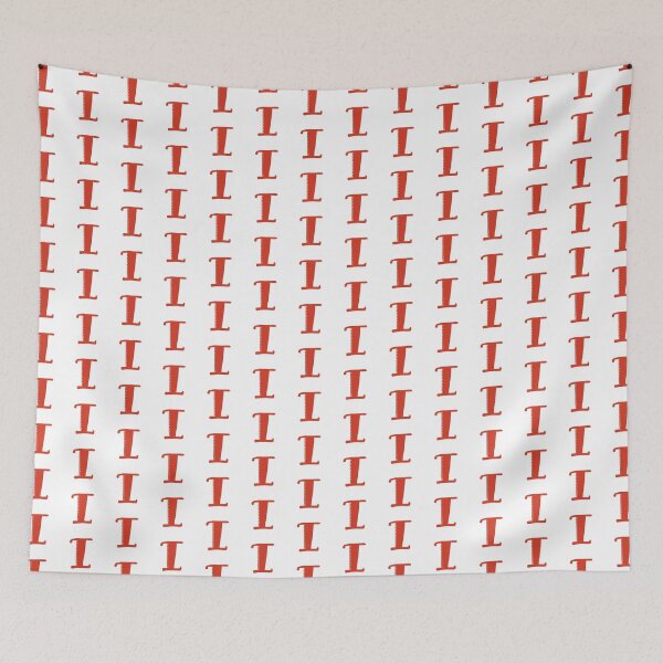 Item preview, Letter I Red initial monogram alphabet I capital designed and sold by Antique-Gifts.