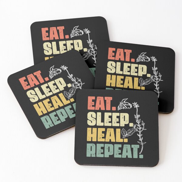 Item preview, Eat Sleep Vintage Retro Ayurvedic Healing An Ayurveda Healer designed and sold by Nessshirts.