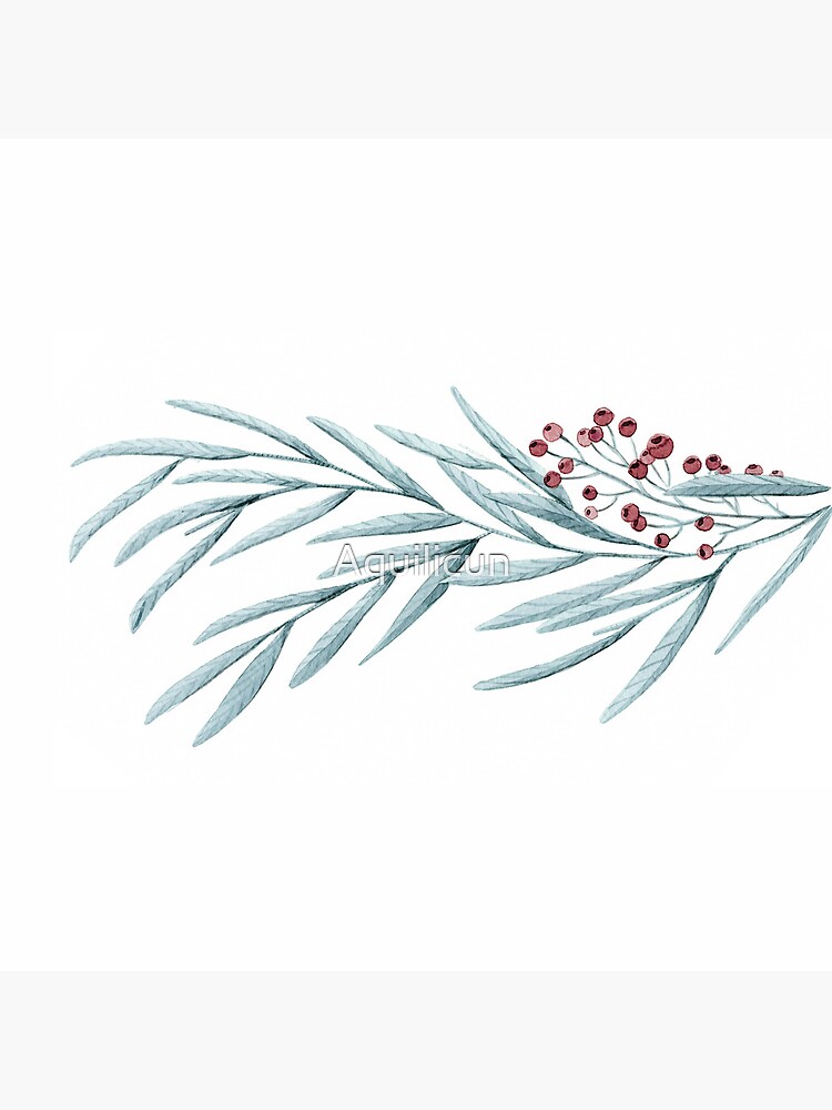 Thumbnail 4 of 4, Pillow, branch with fruits designed and sold by Aquilicun.
