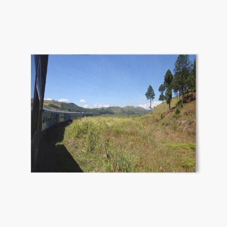 Sri Lanka Kandy Ella Train Ride Zugfahrt Bäume Trees Gras Grassland Galeriedruck