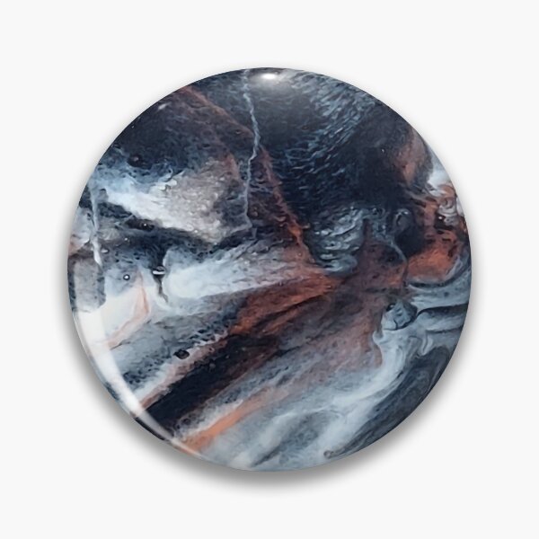 Item preview, Black, Bronze and white marble abstract designed and sold by k9printart.