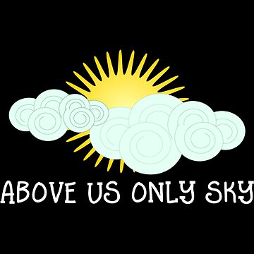 Imagine - John Lennon - Above Us Only Sky Lyrics Text Poster for Sale by  Sago-Design