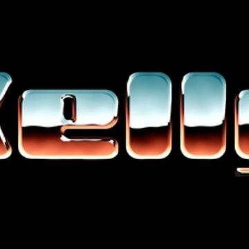 Imagen de la obra Kelly name - Cool 80s retro chrome design de NameTheory