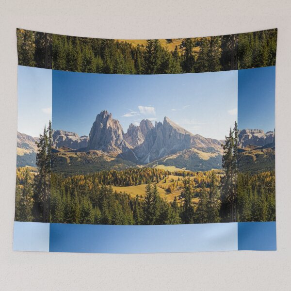 Item preview,  Beautiful green landscape with green trees and mountains art designed and sold by BEAUTY ⭐⭐⭐⭐⭐.
