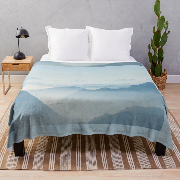Item preview, Beautiful green landscape with mountains and fog art designed and sold by BEAUTY ⭐⭐⭐⭐⭐.