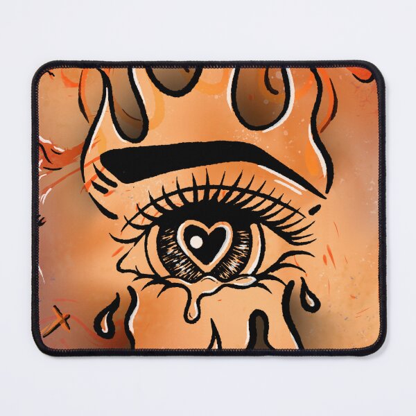 Item preview, burning eye designed and sold by SoulArtLove.