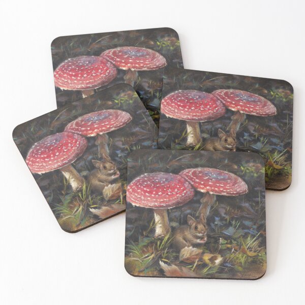 Item preview, Autumn - Wood mouse and toadstool designed and sold by marjoleinkruijt.