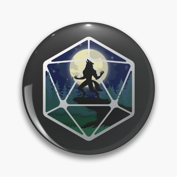 Item preview, Halloween Warewolf D20 dice designed and sold by wolfkin-design.