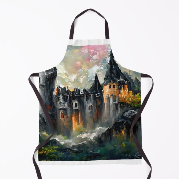Item preview, House of Hubdwin Grassbough | Fantasy House Artwork | Medieval Castle Artwork | Fantasy Landscape Design designed and sold by AyfuDesigns.