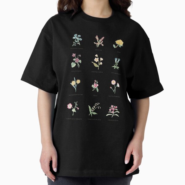 Relaxing flower print Oversized T-Shirt