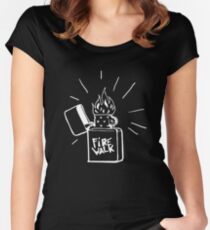 Firewalk Lighter T-shirt- Life is Strange Before the storm Chloe Price T-shirt Women's Fitted Scoop T-Shirt