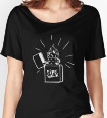 Feuerlauf Feuerzeug T-Shirt Das Leben ist seltsam Vor dem Sturm Chloe Preis T-Shirt Loose Fit T-Shirt
