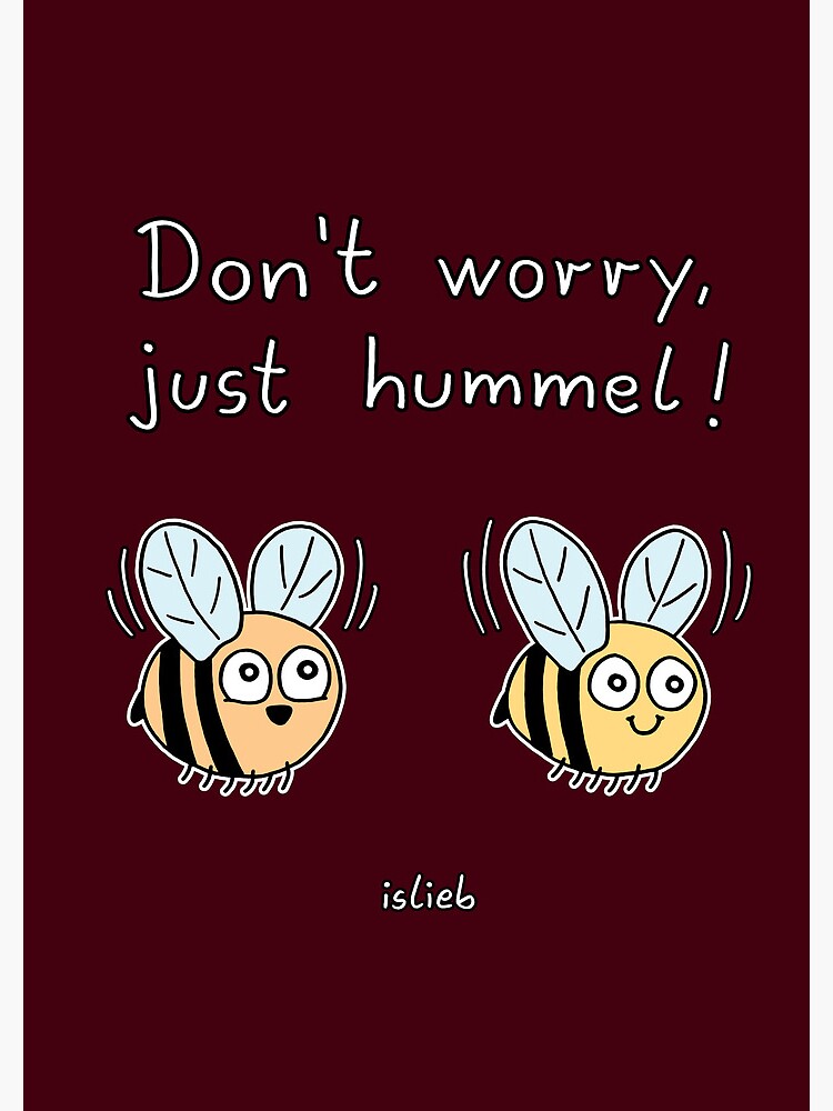 Thumbnail 3 von 3, Notizbuch, Don't worry, just hummel! designt und verkauft von islieb.
