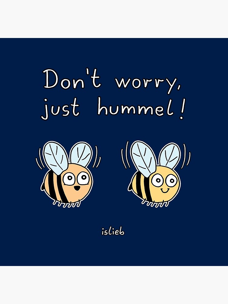 Thumbnail 2 von 2, Stofftasche, Don't worry, just hummel! designt und verkauft von islieb.