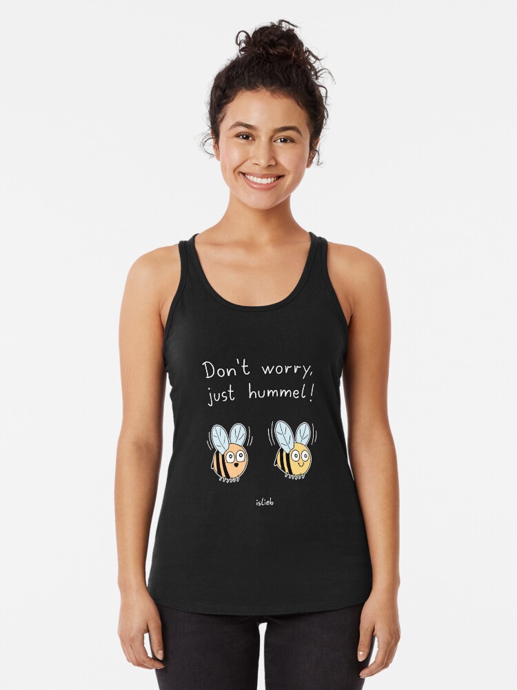 Thumbnail 1 von 3, Racerback Tank Top, Don't worry, just hummel! designt und verkauft von islieb.
