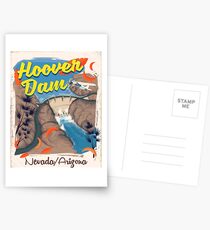 Hoover Dam Nevada/Arizona travel poster Postcards