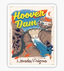Hoover Dam Nevada/Arizona travel poster Sticker