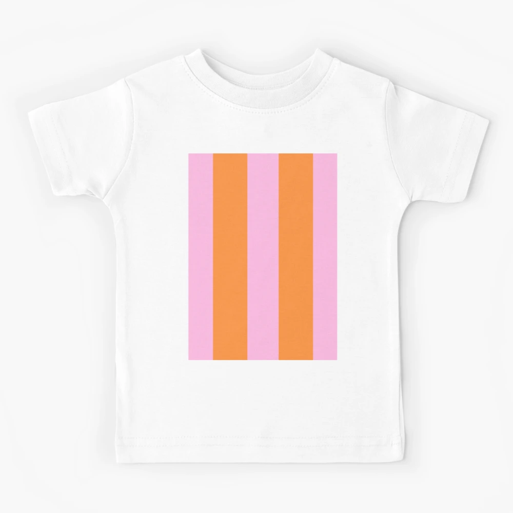 Pink and Orange Stripes Wide