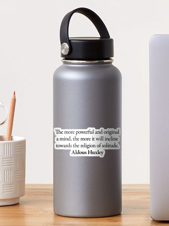 Thumbnail 1 of 3, Sticker, Aldous Huxley Communist Quote designed and sold by betterquotes.