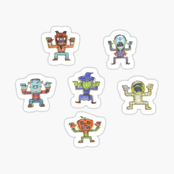 Halloween_pattern Sticker