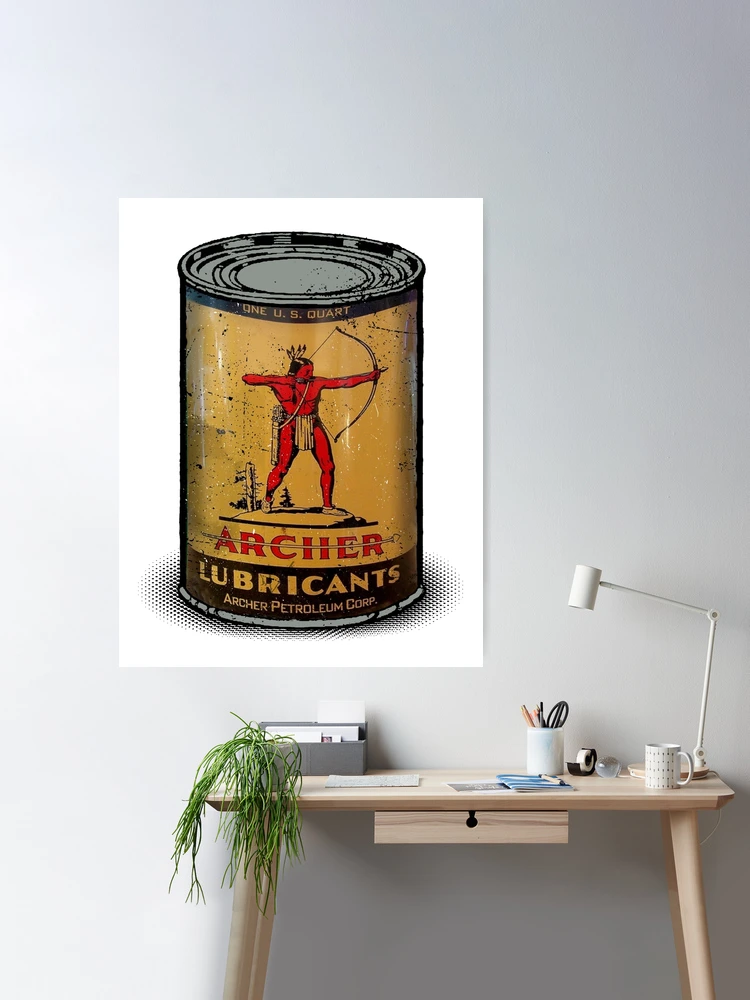 NOS 4 OZ ARCHER Household Oil Can - Vintage Handy Oiler Tin  Graphics-RARE-#2 $25.49 - PicClick