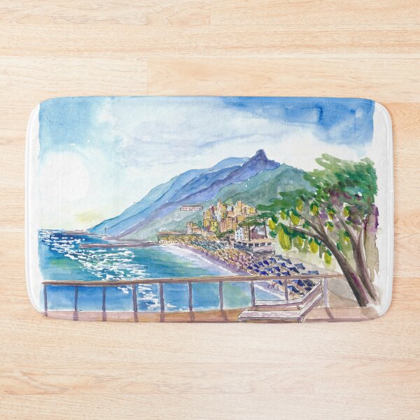 Item preview, Amalfi Coast Gorgeous Terrace View with Lemons, Coast and Houses designed and sold by artshop77.