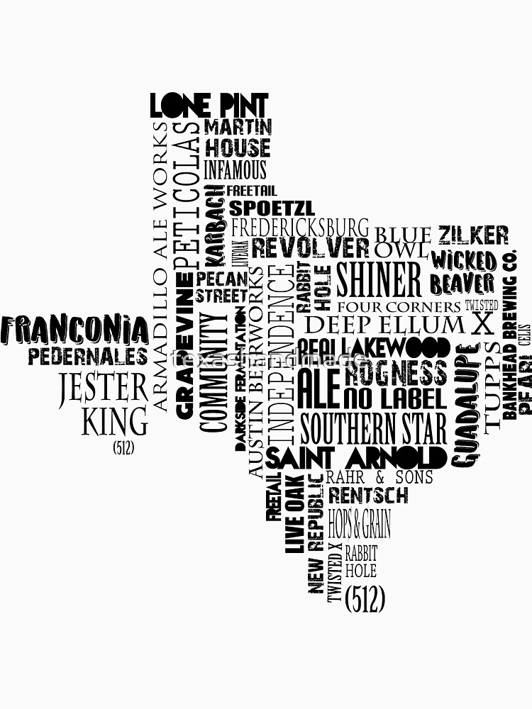 Texas Beer Lovers' Merch (black) by texashandmade
