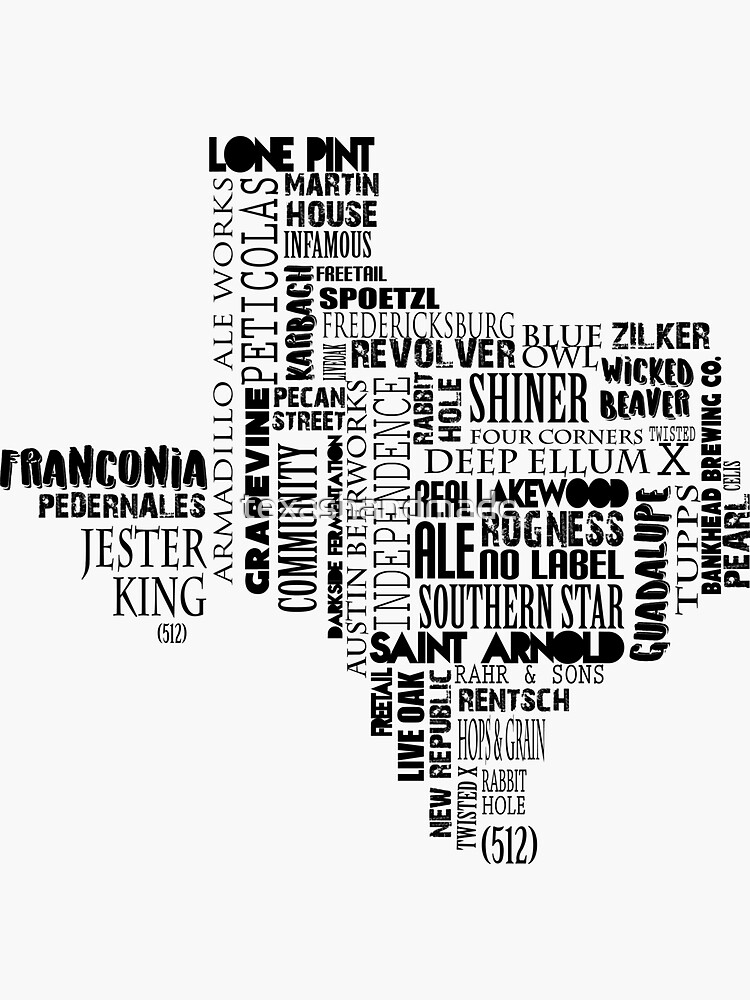 Texas Beer Lovers' Merch (black) by texashandmade