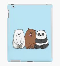 We Bare Bears Cartoon - Baby Bear Cubs - Grizz, Panda, Ice Bear iPad Case/Skin