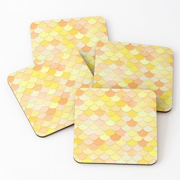 Item preview, Sparkling Yellow Mermaid Scales designed and sold by Ayoub14.