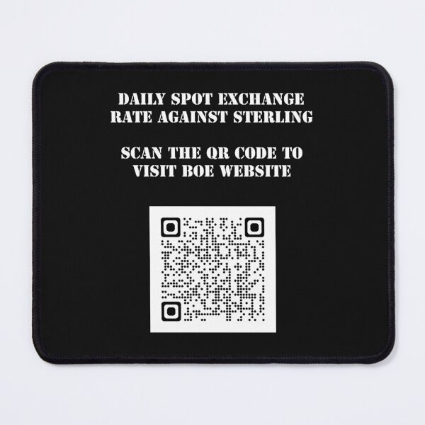 Item preview, Daily spot exchange rate against British Pound GBP designed and sold by santoshputhran.