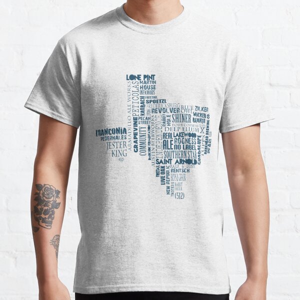 Texas Beer Lovers' Merch (blue) Classic T-Shirt
