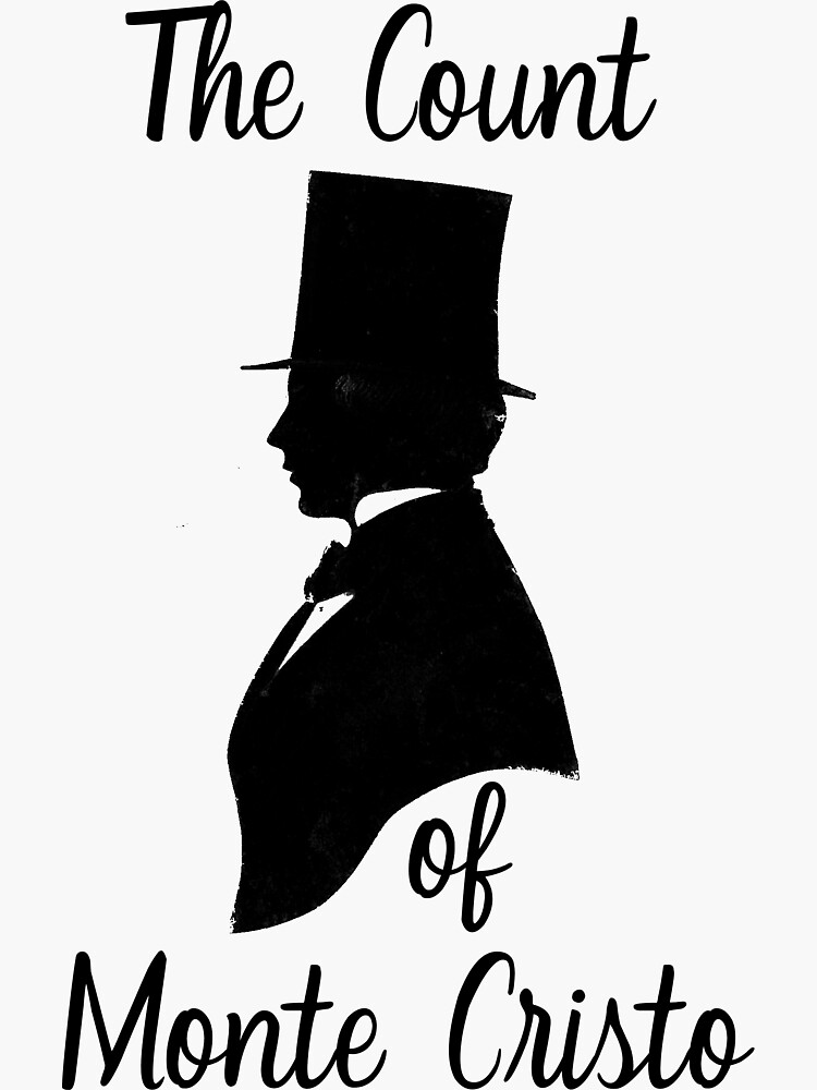 "The Count of Monte Cristo" Sticker for Sale by LiteraryAttire Redbubble