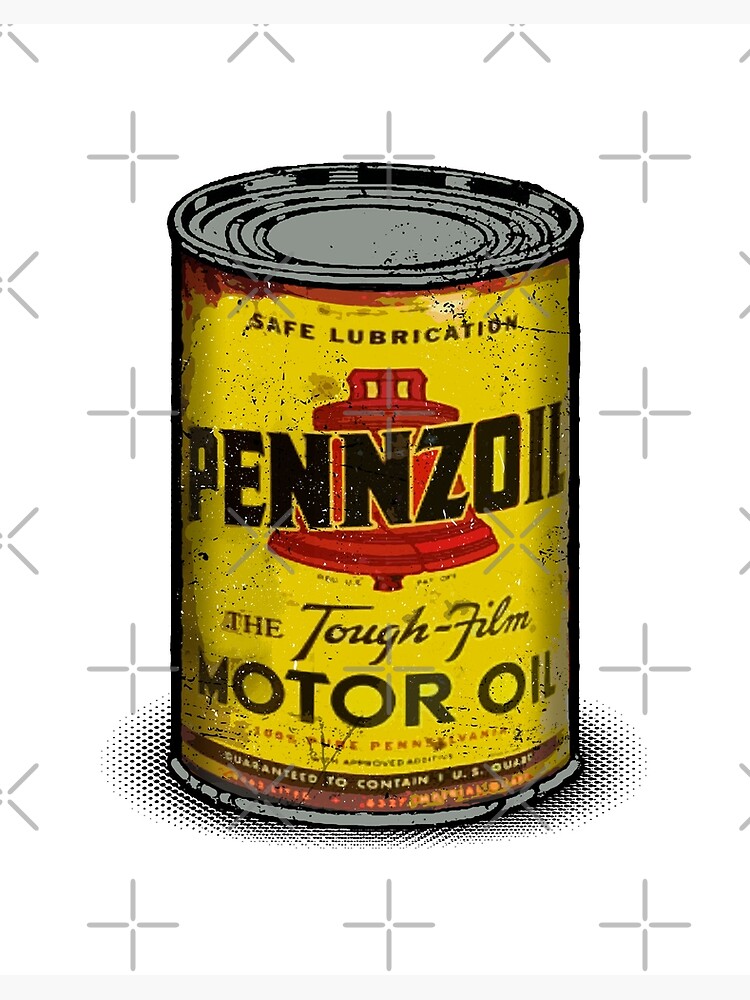 Vintage Texaco Heavy Duty Motor Oil Can Tin