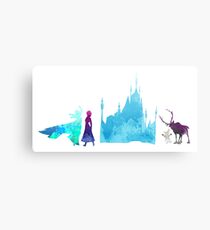 Characters Inspired Silhouette Canvas Print